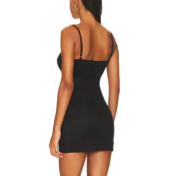 RTA Black Zipper Mini Dress SIZE 6 Slip Club Cutout Designer Revolve $495 NEW - Picture 3 of 12